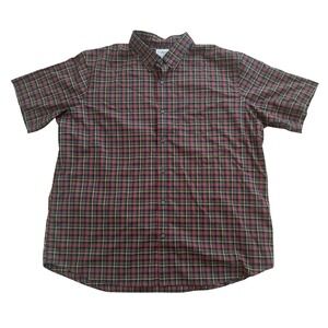 NWOT LL Bean Wrinkle Free Kennebunk Sport Mens XXL Short Sleeve Shirt 502253